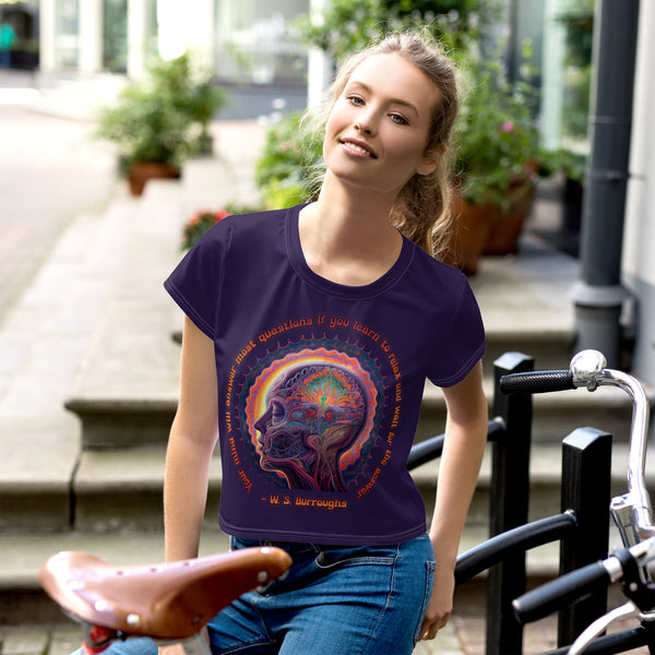 Psychedelic Pop Cropped T-Shirt